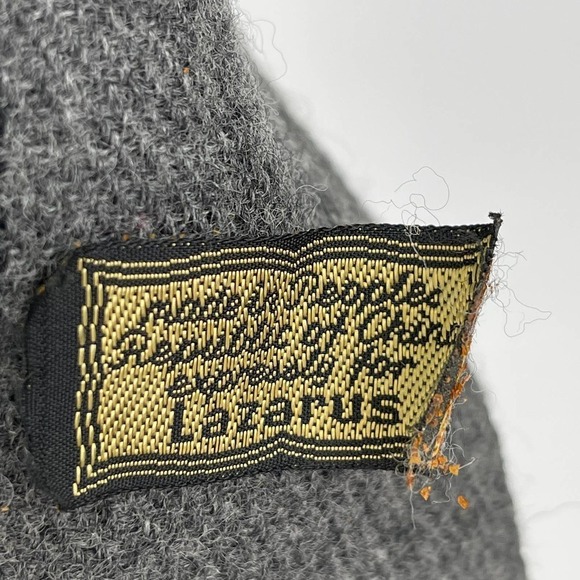 Vintage Lazarus shadow plaid frayed scarf - Picture 3 of 8